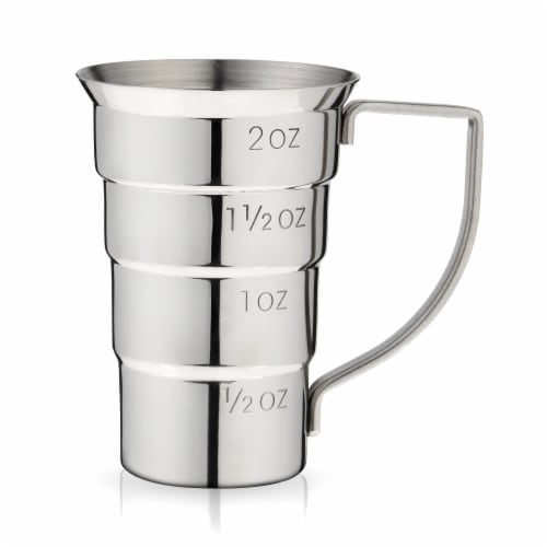 Stainless Steel Stepped Jigger by Viski® Perspective: front