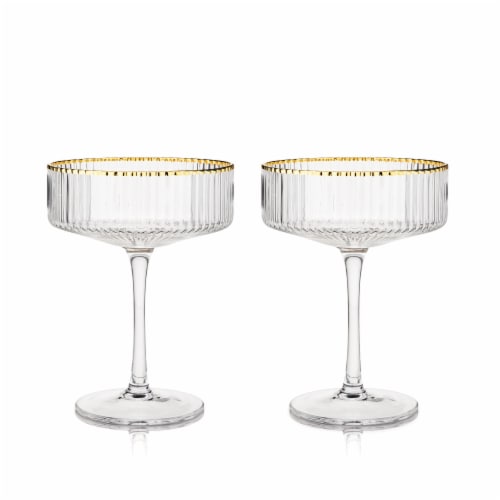 Viski Meridian Coupe Glasses Perspective: front