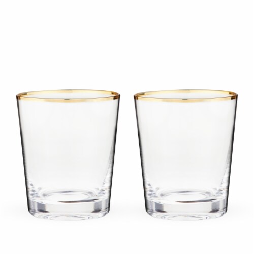 Gilded Glass Tumbler Set TwineÂ® Perspective: front