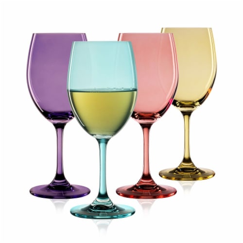 True Reserve Color Stemmed Wine Glasses Perspective: front