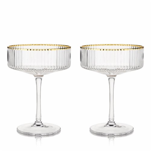 True Crystal Coupe Glasses Set of 2 Perspective: front
