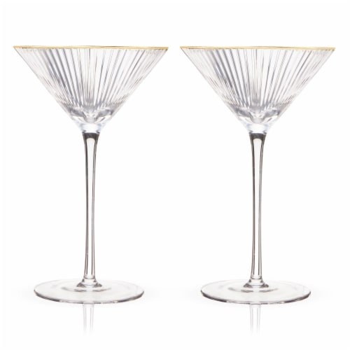 True Crystal Martini Glasses Set of 2 Perspective: front