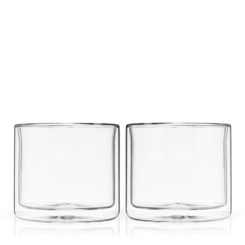 True Seneca Double Walled Cocktail Glasses Set of 2 Perspective: front