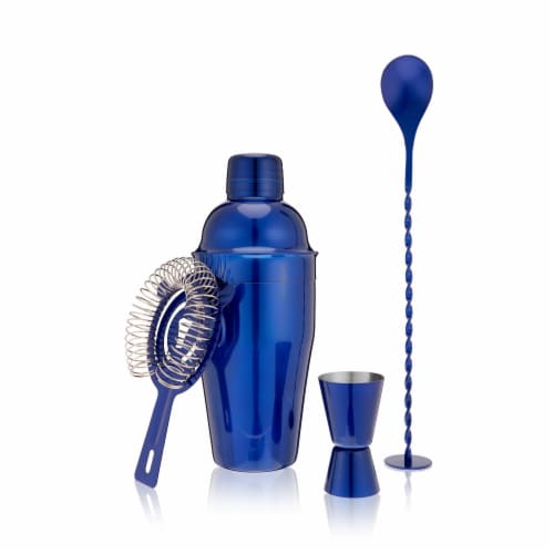 Blue Barware Set Perspective: front