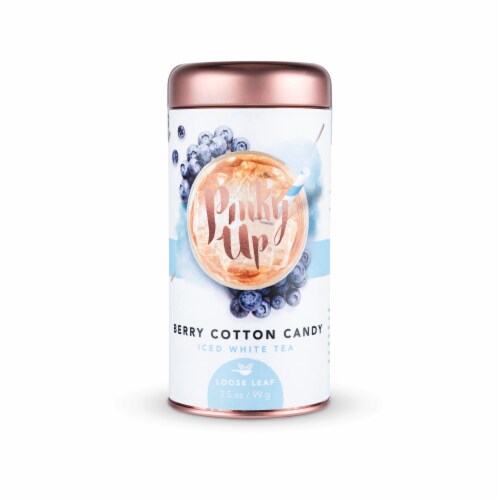Pinky Up Berry Cotton Candy Loose Leaf Iced White Tea Perspective: front