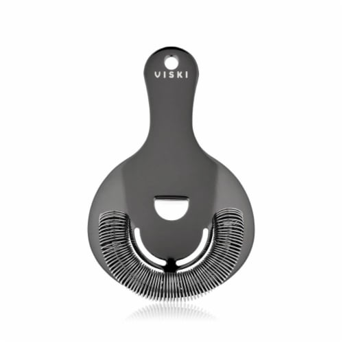Viski® Gunmetal Hawthorne Strainer Perspective: front