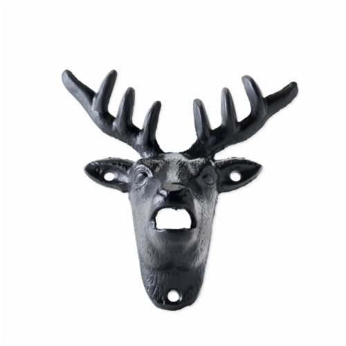Cast Iron Wall Mounted Deer Bottle Opener by Foster and Rye™ Perspective: front