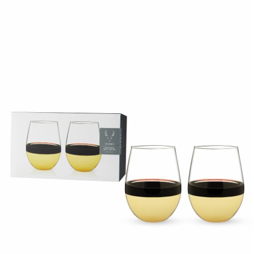 Gold dipped wine tumblers Gold dipped wine tumblers