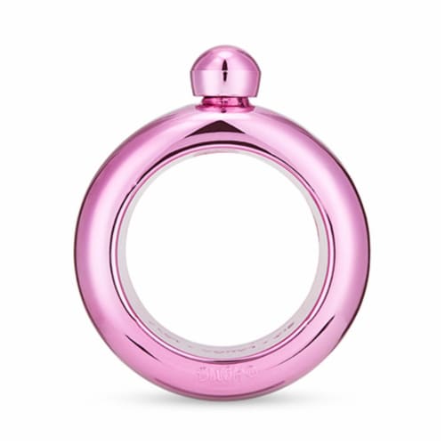 True Fabrications Plastic Bangle Flask - Pink Perspective: front