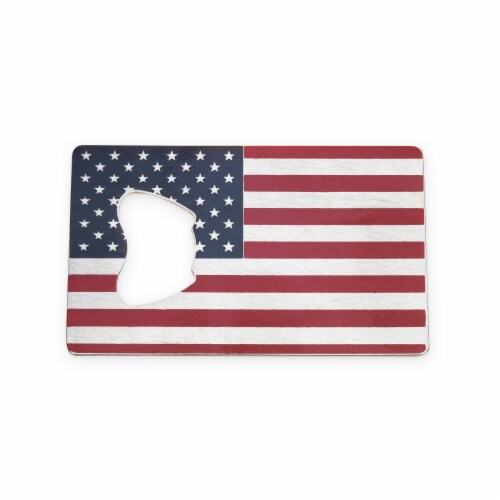 USA Flag Bottle Opener by Foster & Rye™ Perspective: front