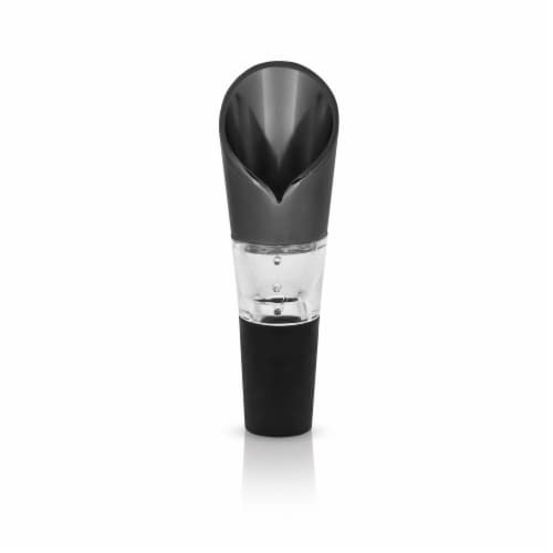 Gunmetal Aerating Pour Spout by Viski® Perspective: front