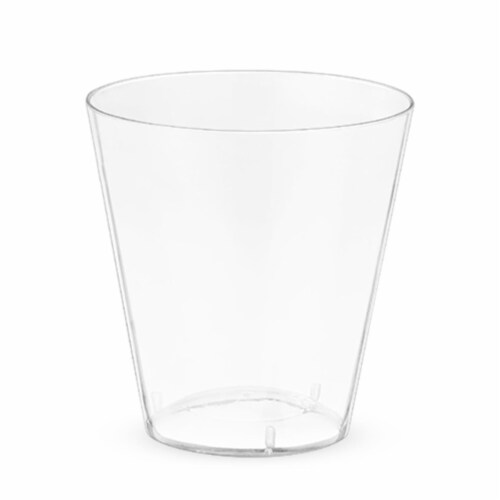 True 8177 2 oz True Party Plastic Shot Glasses, Clear - Set of 50 Perspective: front