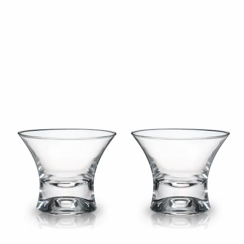 Crystal Manhattan Glasses by Viski® Perspective: front