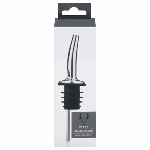 Viski® Stainless Steel Liquor Pourer Perspective: front