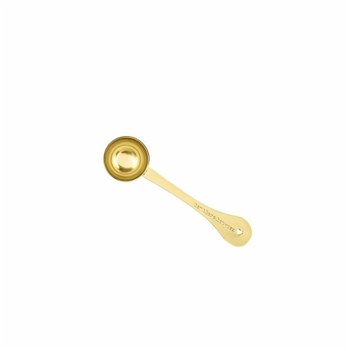 Pinky Up 9556 Hey There Hot-Tea Gold Tablespoon Perspective: front