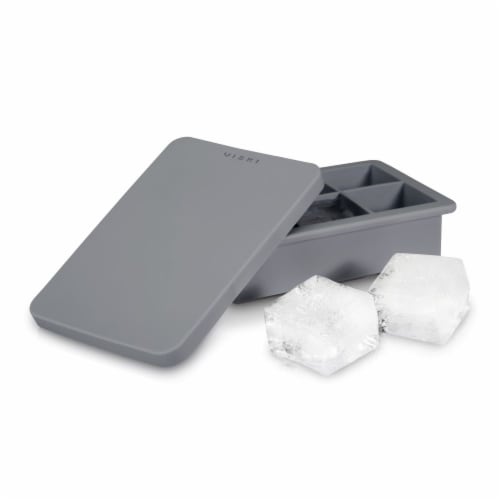 Viski® Whiskey Ice Cube Lid and Tray Perspective: front