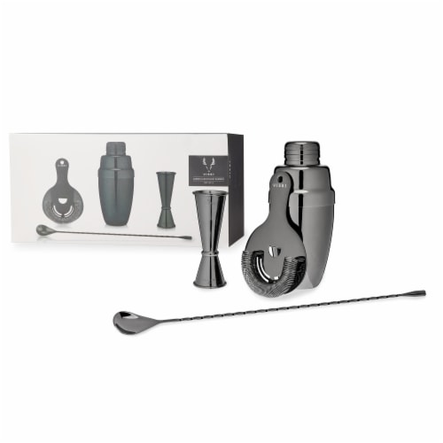 Viski Gunmetal Mixologist Barware Set Perspective: front