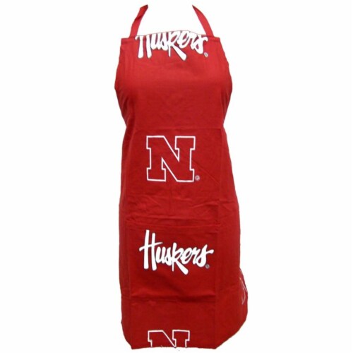 College Covers Nebraska Apron 26 in.X35 in. with 9 in. pocket Perspective: front