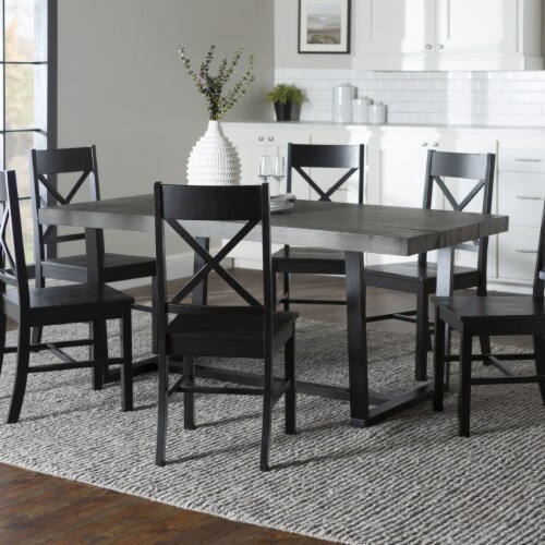 Black farmhouse outlet dining set