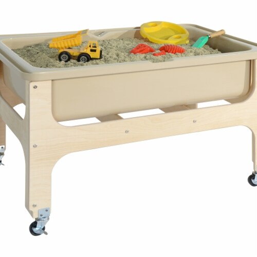 Wood Designs 11876TN Tot Size Deluxe Sand & Water Table without Lid Perspective: front