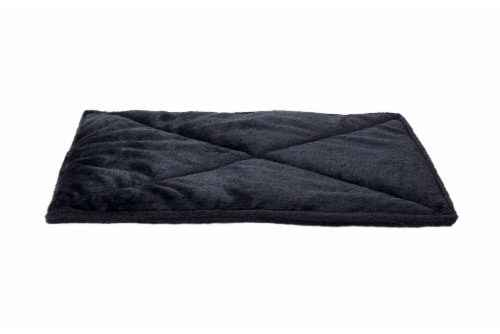 Furhaven Thermanap Warming Small Pet Mat - Black Perspective: front
