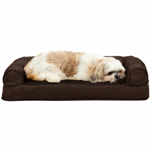 FurHaven Plush & Suede Memory Foam Sofa Style Pet Bed & Reviews