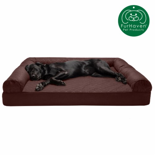 Furhaven quilted orthopedic sofa dog on sale