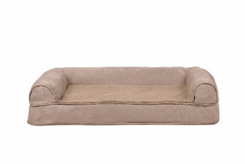 Furhaven plush & suede orthopedic sofa dog top