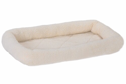 Faux Lambswl Extra Small Crate Cream Bolster Perspective: front