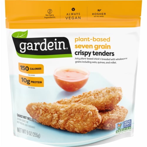Gardein Vegan Frozen Seven Grain Crispy Plant-Based Chick'n Tenders Perspective: front