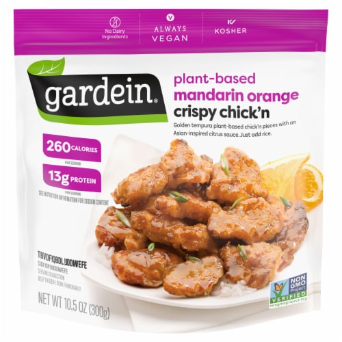 Gardein Plant-Based Mandarin Orange Crispy Chick'n Vegan Frozen Food Perspective: front