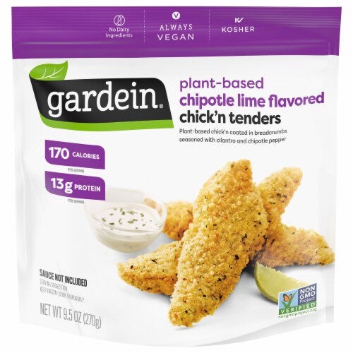Gardein Meatless Chipotle Lime Crispy Fingers Perspective: front