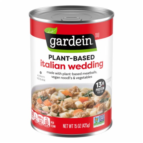 Gardein Vegan Plant-Based Meatball Italian Wedding Soup Perspective: front