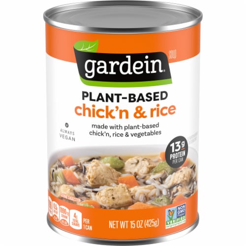 Gardein Plant-Based Chick'n & Rice Soup Perspective: front