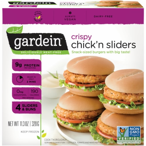 Gardein Meat-Free Crispy Chick'n Sliders Perspective: front