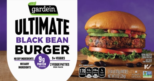 Gardein Ultimate Black Bean Burger Perspective: front