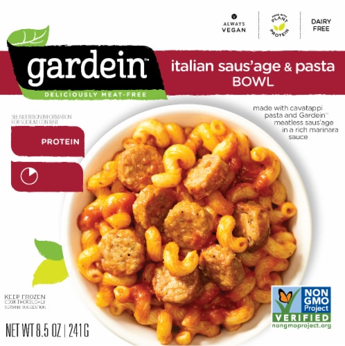 Gardein Meatless Italian Saus'age & Pasta Bowl Perspective: front