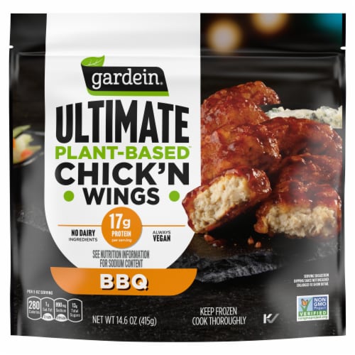 Gardein Ultimate Plant-Based Vegan Bbq Chick'n Wings Perspective: front