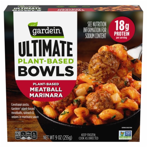 Gardein Ultimate Plant-Based Meatball Marinara Bowl Perspective: front