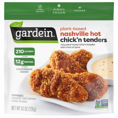 Gardein Nashville Hot Chick'n Tenders Perspective: front