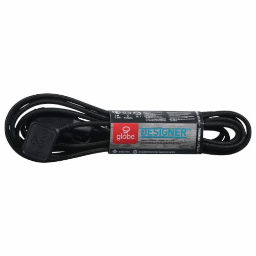 Globe® Designer™ Fabric Covered Extension Cord Perspective: front