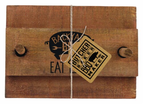 Open Road Brands Eat Local Napkin Holder&#44; Wood - 4 per Pack Perspective: front