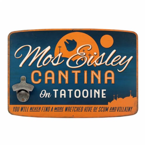Star Wars 90169378-S Mos Eisley Cantina Bottle Opener Decor Perspective: front