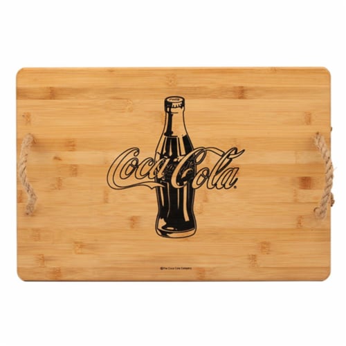 Coca-Cola 90172402-S Bottle Bamboo Tray Perspective: front