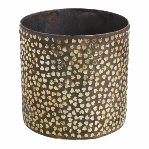 Accent Decor Heartbreaker Pot - Gold/Black Perspective: front