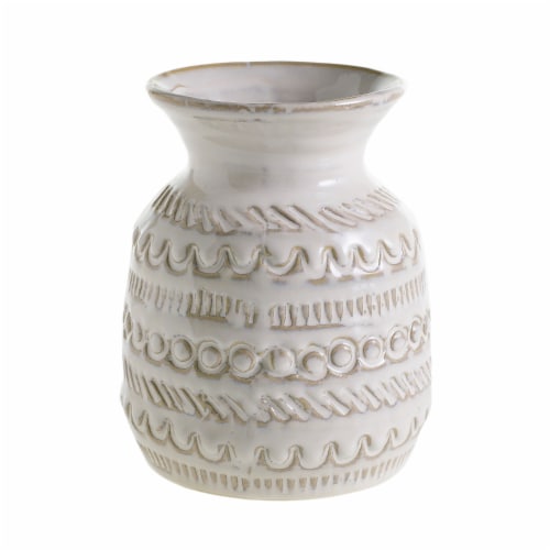 Accent Decor Indie Vase - White Perspective: front
