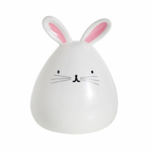 Accent Decor Nani Bunny Ceramic Budvase - White Perspective: front