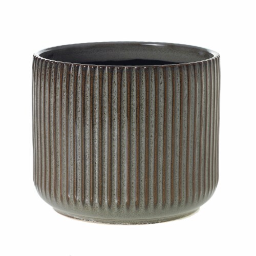 Accent Decor Habitat Pot - Gray Perspective: front