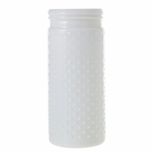 Accent Decor Hobnail Jar - White Perspective: front