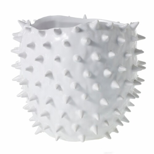Accent Decor Cacti Pot - White Perspective: front